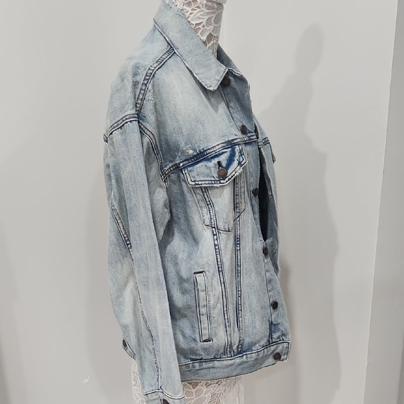 Free People Light Blue Jean Jacket - Picture 5 of 9